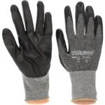 Cut & Abrasion-Resistant Gloves: Size L, ANSI Cut A5, Polyurethane, ATA & HPPE (MOQ=1, Pkg Qty=1)