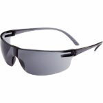 Safety Glass: Anti-Fog, Polycarbonate, Gray Lenses, Frameless, UV Protection (MOQ=1, Pkg Qty=1)