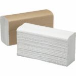 Paper Towels: Multifold, 16 Rolls per Case, 1 Ply, White, Recycled Fiber (MOQ=1, Pkg Qty=16)