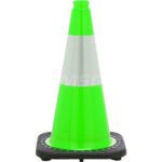 Cone with Base: Polyvinylchloride, 18" OAH, Green (MOQ=1, Pkg Qty=1)