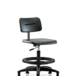 Core Polyurethane Chair - Medium Bench Height with Black Foot Ring & Stationary Glides