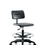 Core Polyurethane Chair - Medium Bench Height with Chrome Foot Ring & Casters