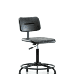 Core Polyurethane Chair - Medium Bench Height with Round Tube Base and Stationary Glides