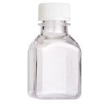 60mL Media Bottle, Square, PETG, Bulk, Sterile