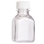 60mL Media Bottle, Square, PETG, Tamper Evident, Bulk, Sterile