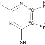 2-Amino-6-mercaptopurine-13C2,15N