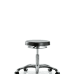 Class 10 Polyurethane Clean Room Stool  - Desk Height with Casters