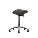 Class 100 Clean Room Vinyl Sit-Stand - Standing Height with Stationary Glides in Elephant Voyager Vinyl