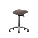 Class 100 Clean Room Vinyl Sit-Stand - Standing Height with Stationary Glides in Taupe Trailblazer Vinyl