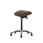 Class 100 Clean Room Vinyl Sit-Stand - Standing Height with Stationary Glides in Taupe Supernova Vinyl