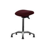 Class 100 Clean Room Vinyl Sit-Stand - Standing Height with Stationary Glides in Borscht Supernova Vinyl